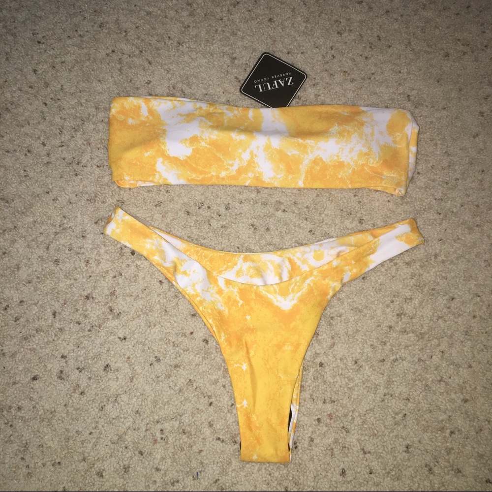 Yellow ZAFUL Bathing Suit